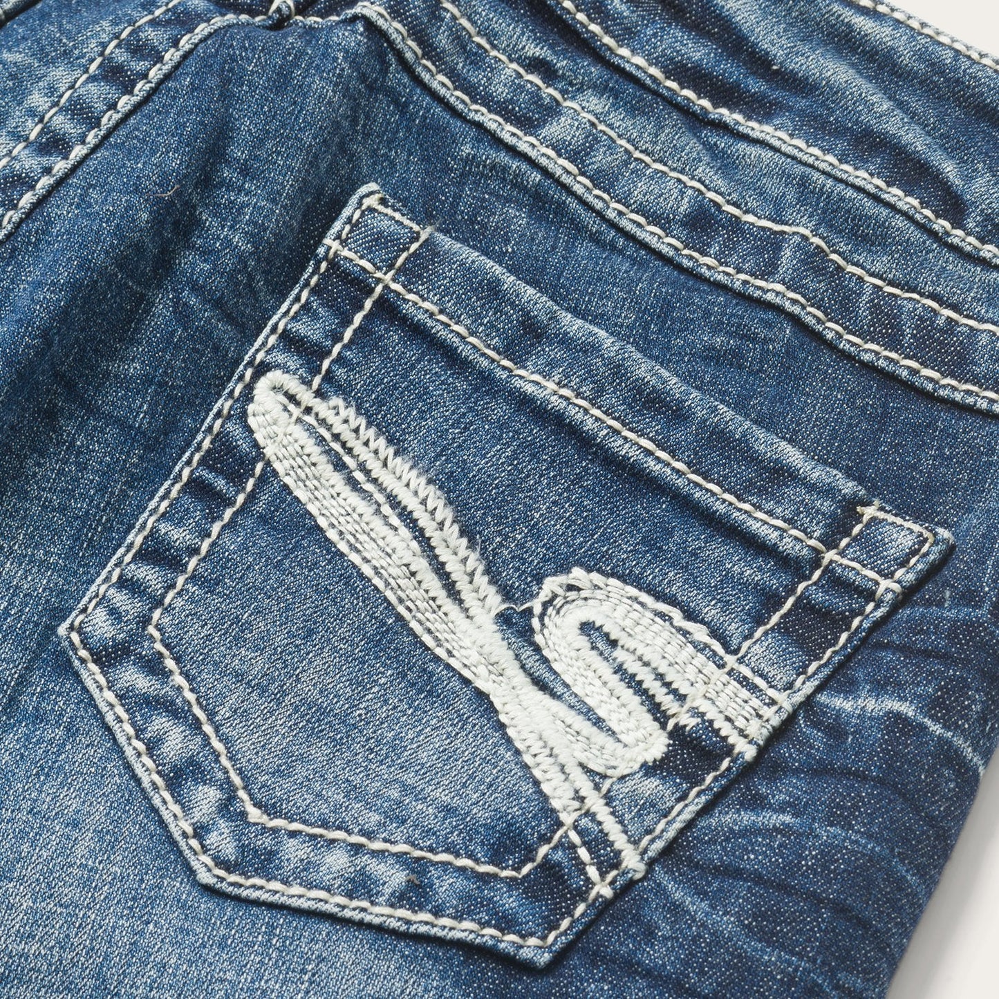 Stetson 816 Fit Jeans With White "S" Back Pocket