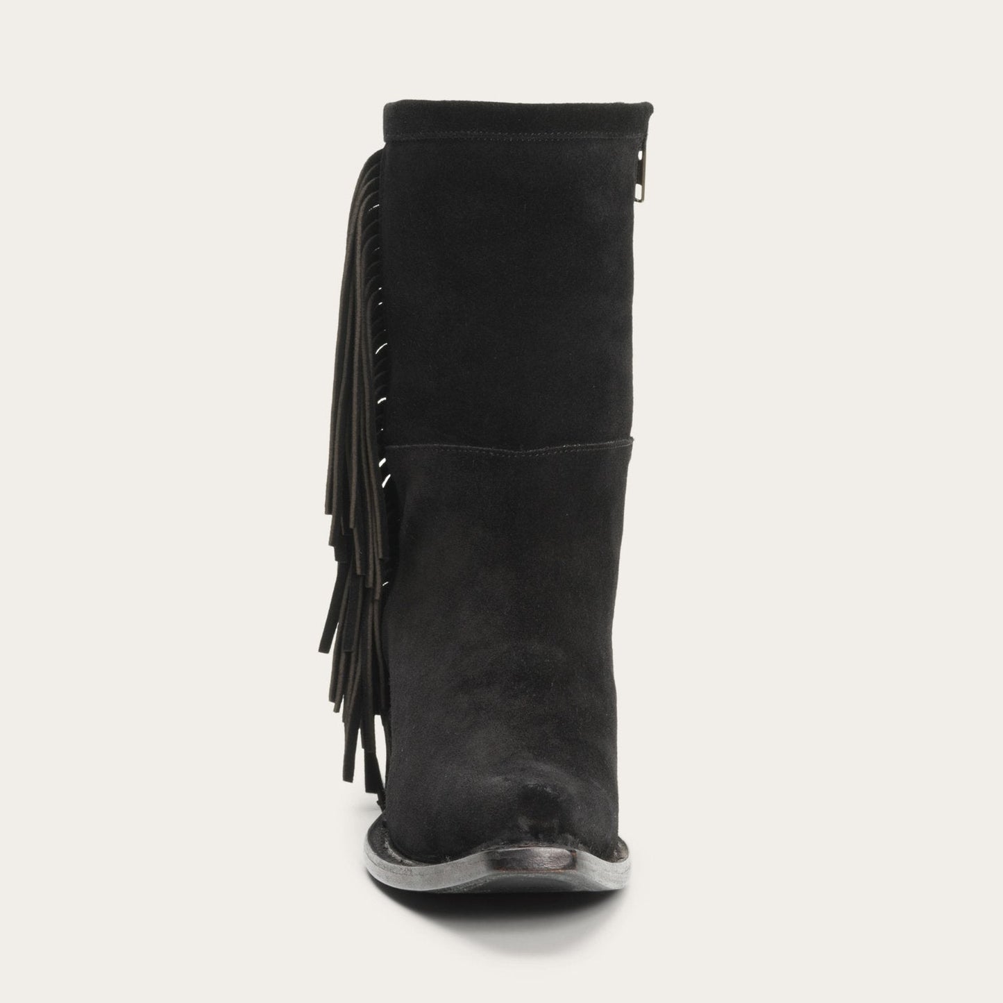 Stetson Halle Suede Fringe Side Zip Boot