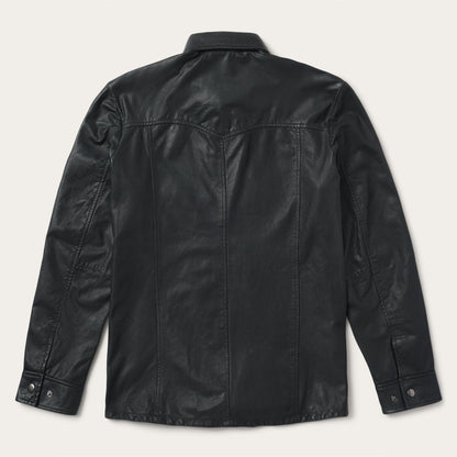 Stetson Leather Western Shirt Jacket