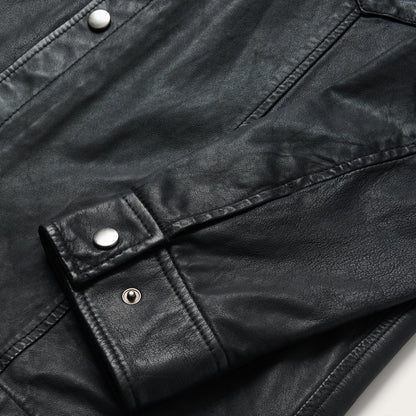 Stetson Leather Western Shirt Jacket