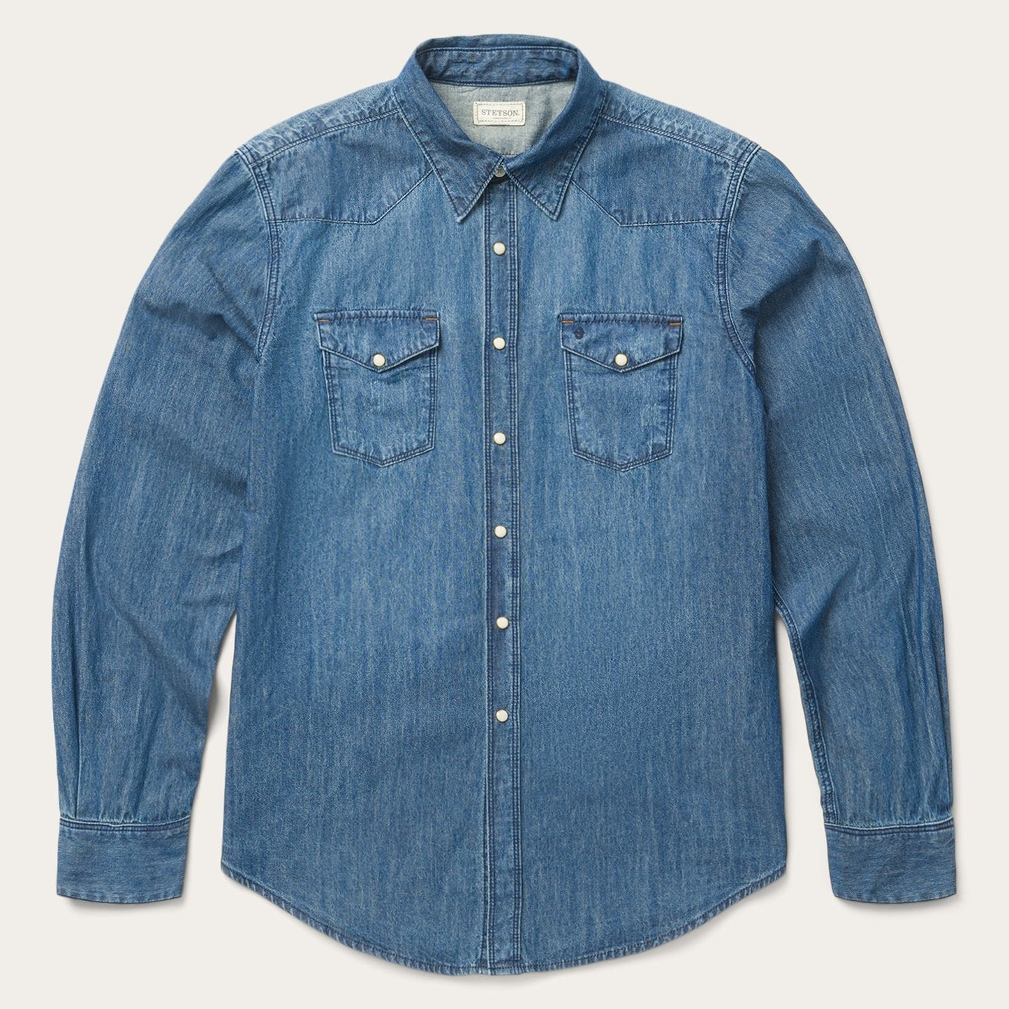 Stetson Medium Blue Denim Shirt