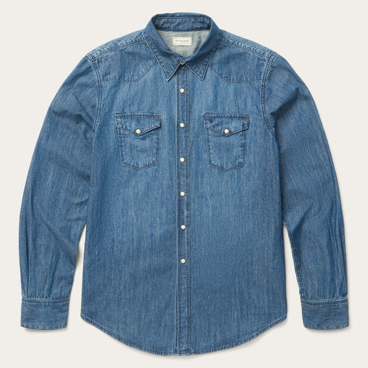 Stetson Medium Blue Denim Shirt