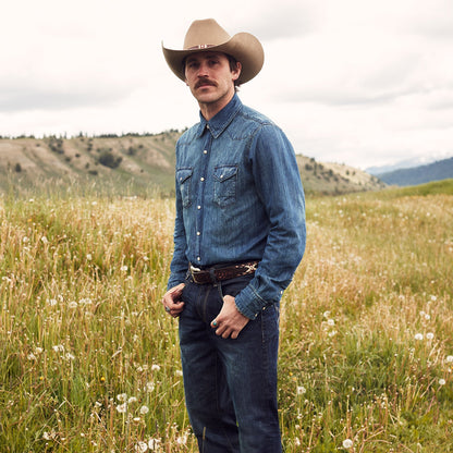 Stetson Medium Blue Denim Shirt