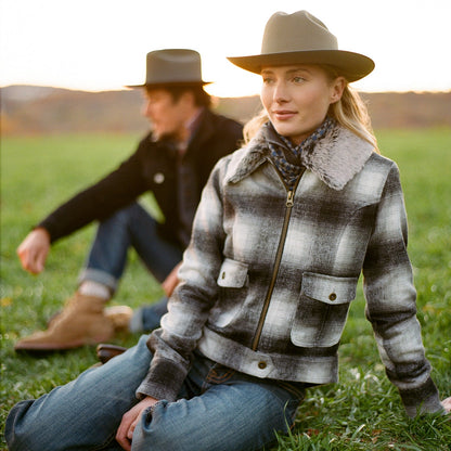 Stetson Plaid Cropped Jacket