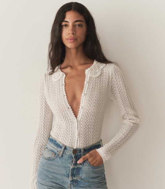 DÔEN Women Martina Cardigan - Pale Lily