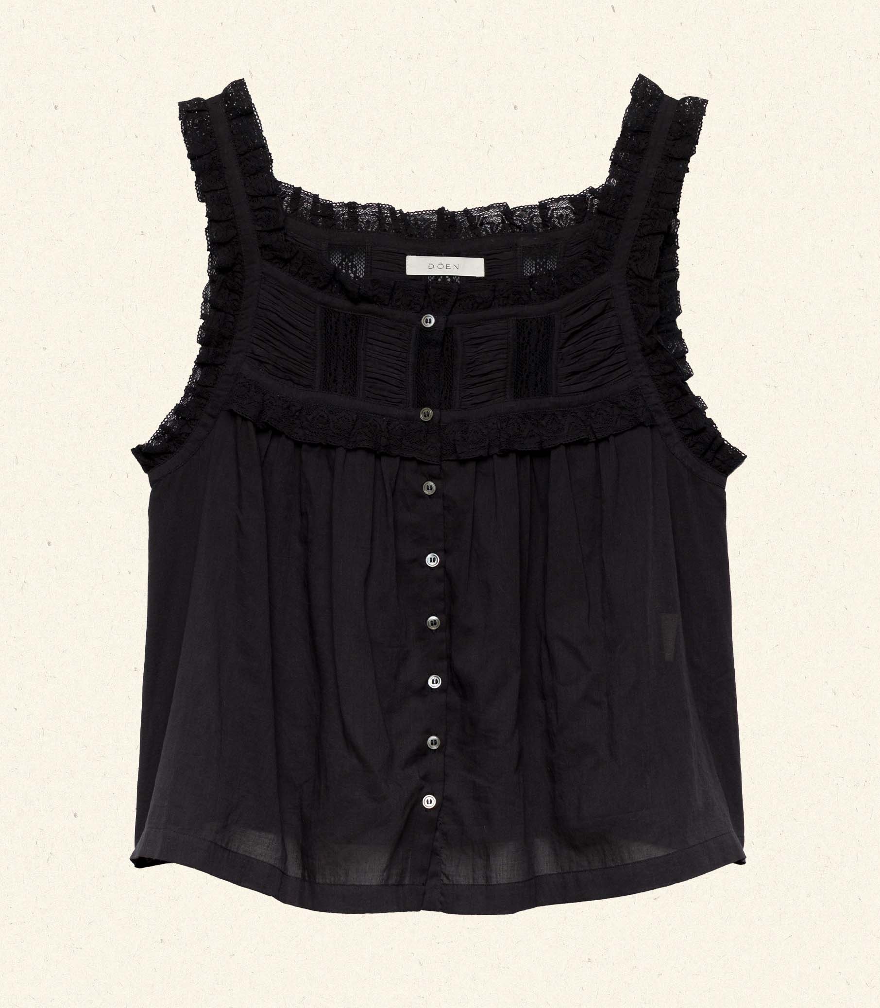 DÔEN Women Fidella Top - Black