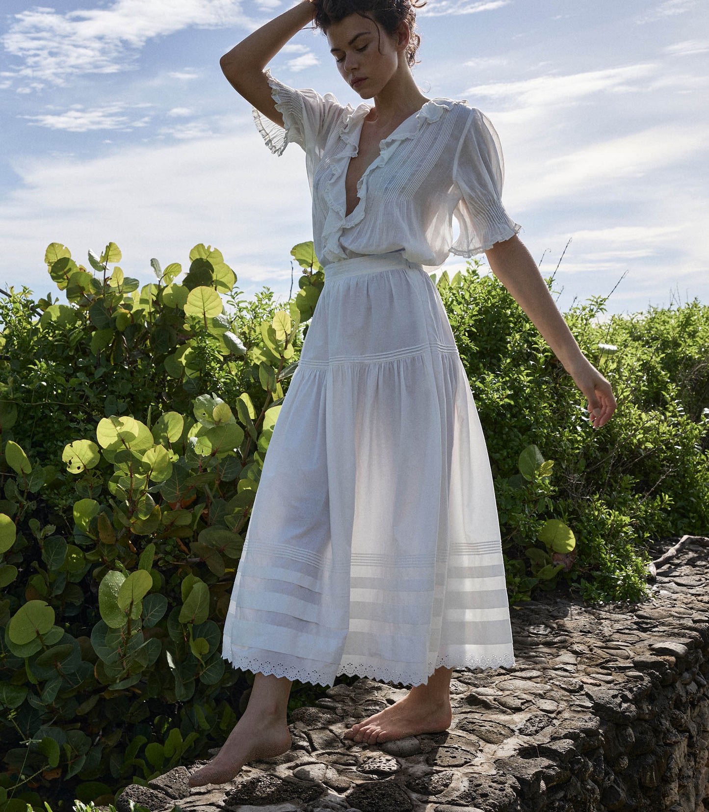 DÔEN Women Henri Top - Salt