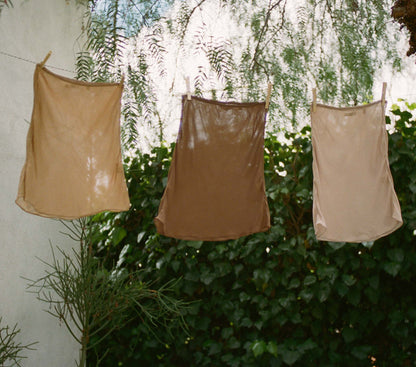 DÔEN Women Mini Skirt Slip - Carob