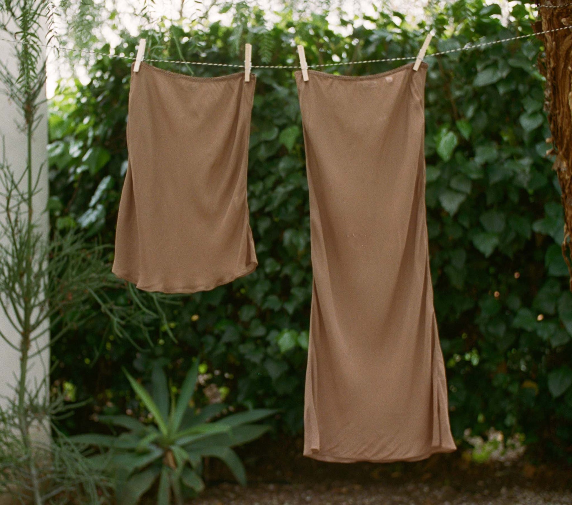 DÔEN Women Mini Skirt Slip - Carob