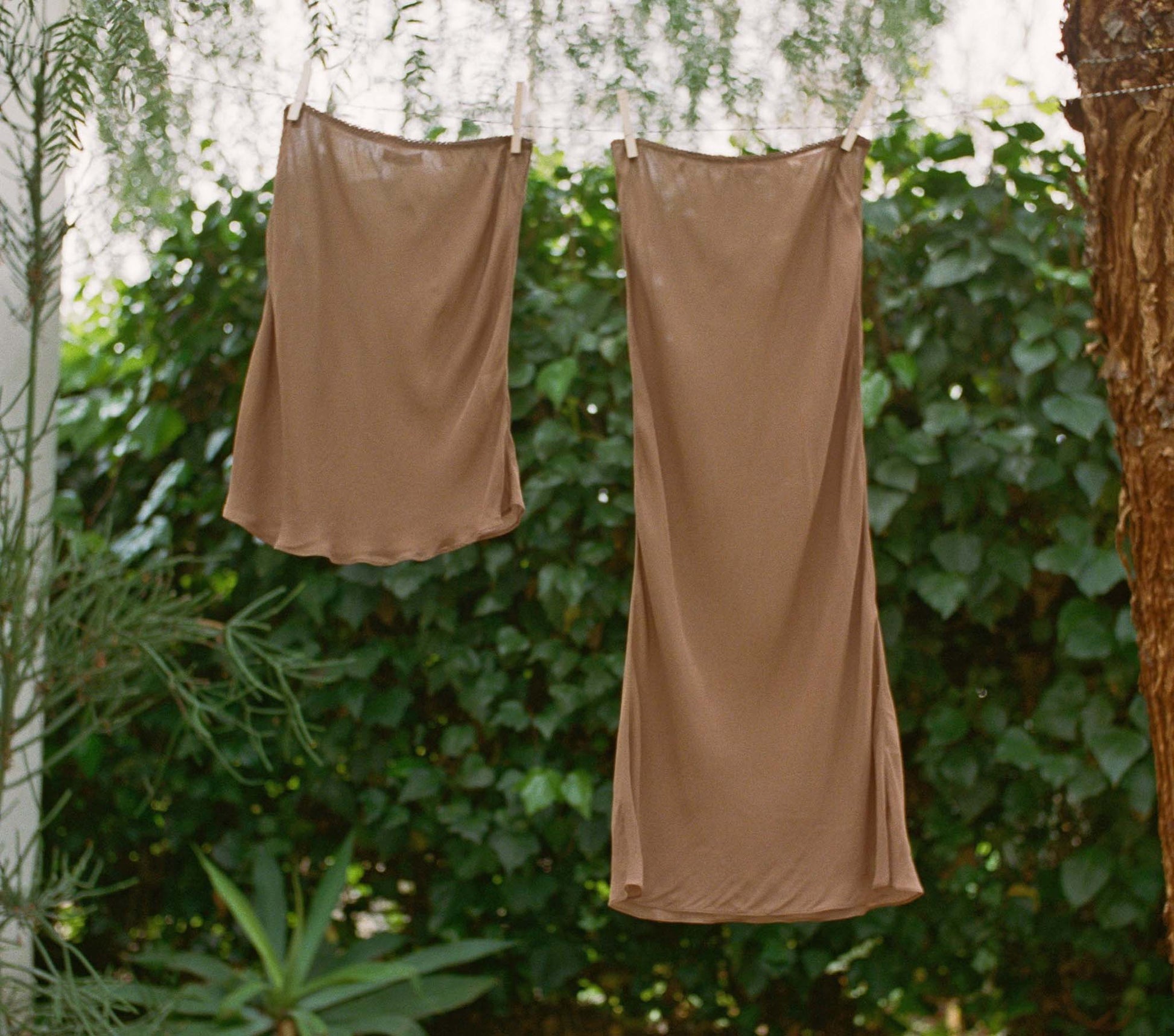 DÔEN Women Long Skirt Slip - Carob
