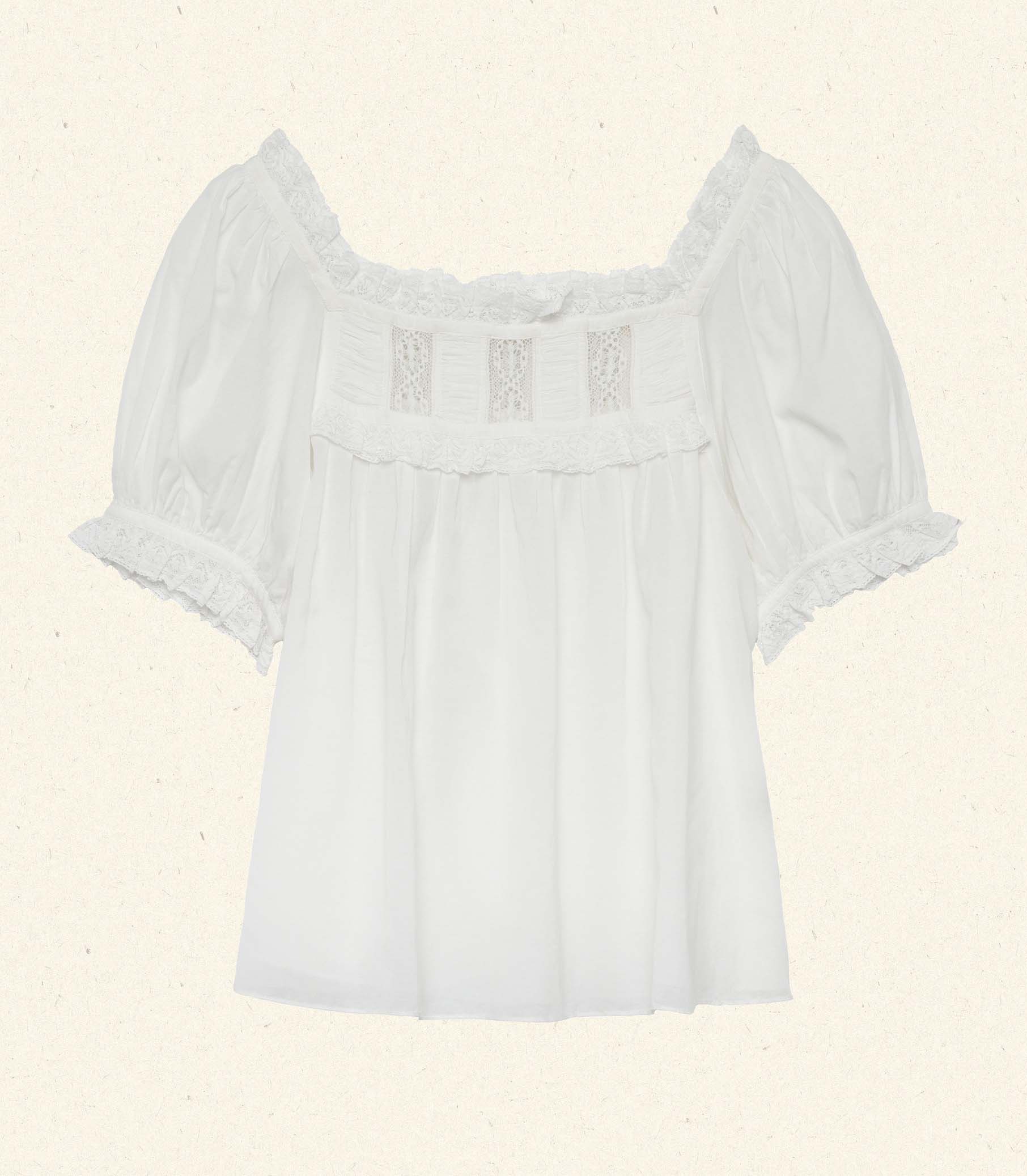 DÔEN Women Frances Top - Salt Lace