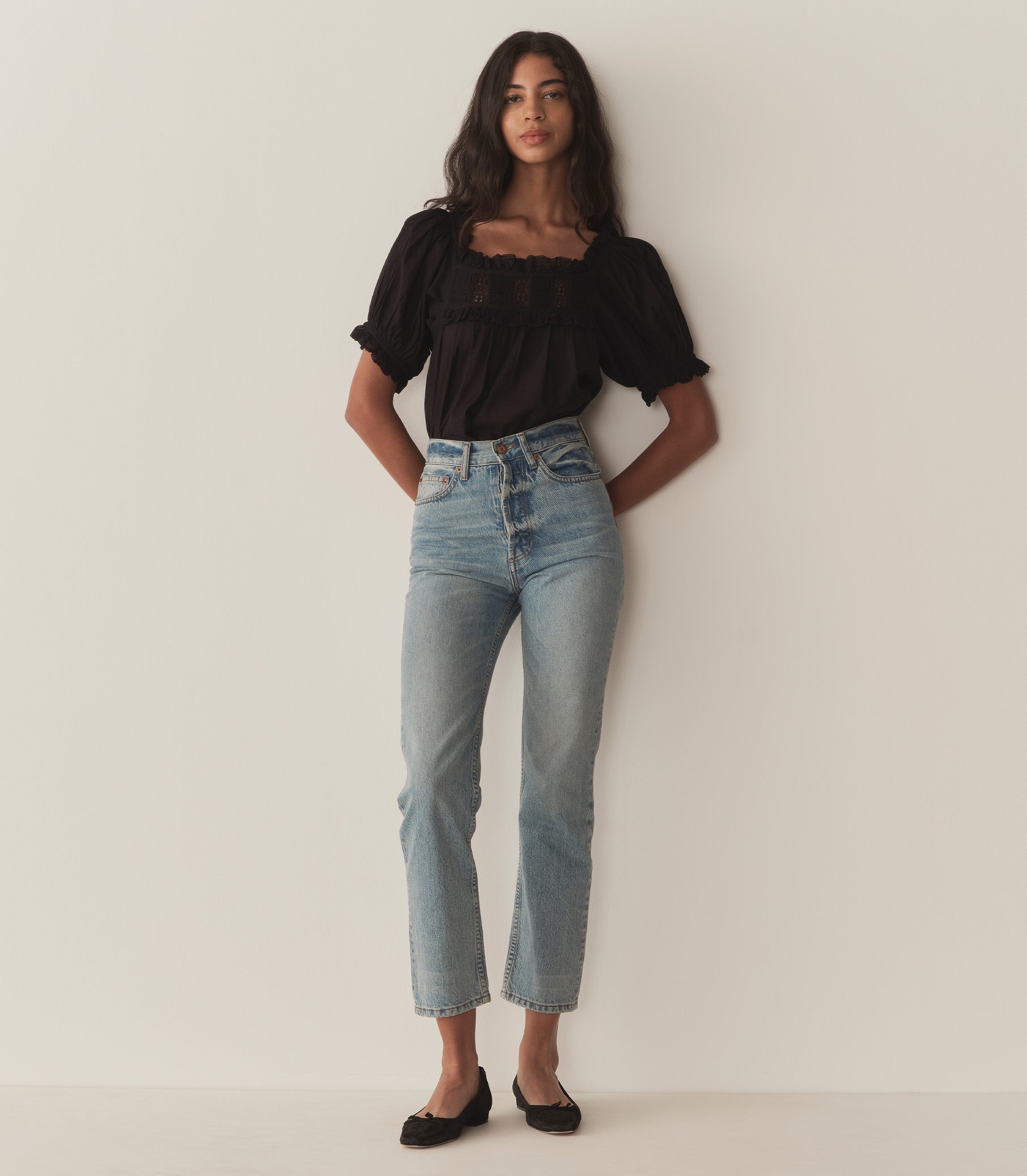 DÔEN Women Frances Top - Black