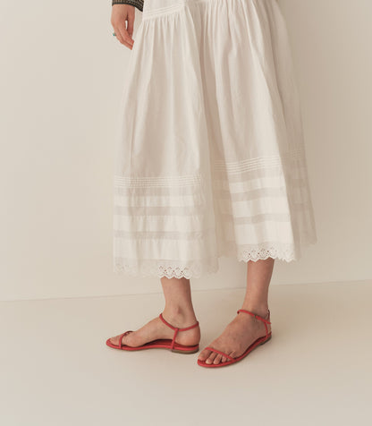 DÔEN Women Sartene Sandal - Red Nappa