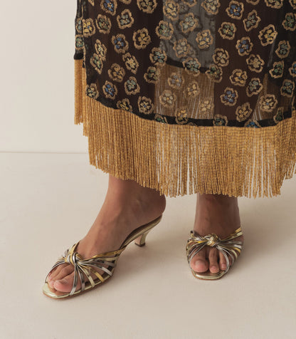 DÔEN Women Gio Sandal - Mixed Metallic Leather