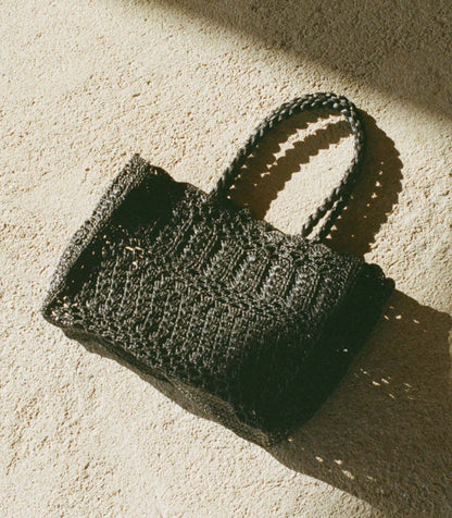 DÔEN Women Orla Bag - Black Raffia