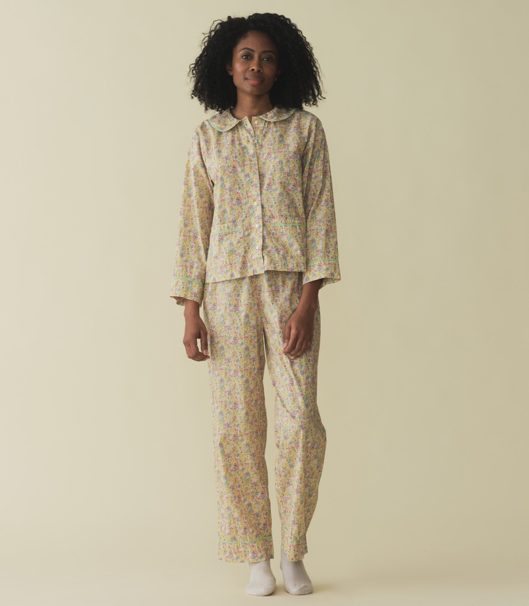 DÔEN Women Paz Pajama - Chrysanthemum Sky Floral