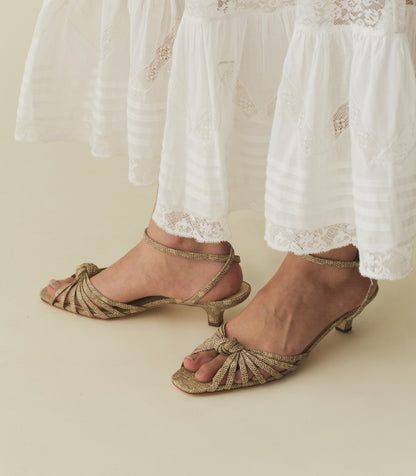 DÔEN Women Hepburn Heel - Faux Lizard