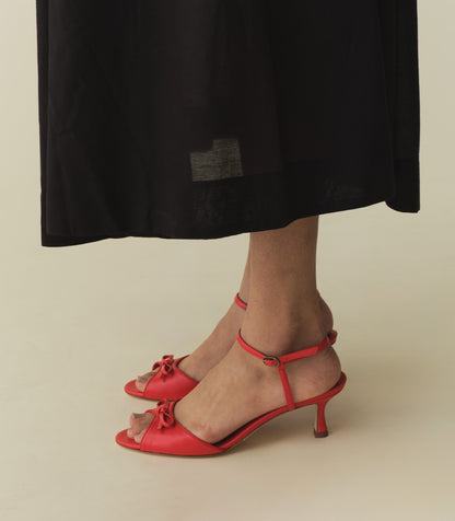 DÔEN Women Arianna Peep Toe Heel - Fuego Nappa