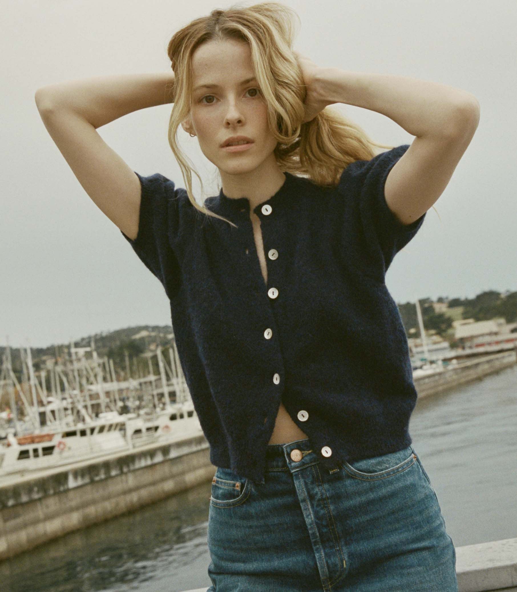 DÔEN Women Anisa Cardigan - Navy