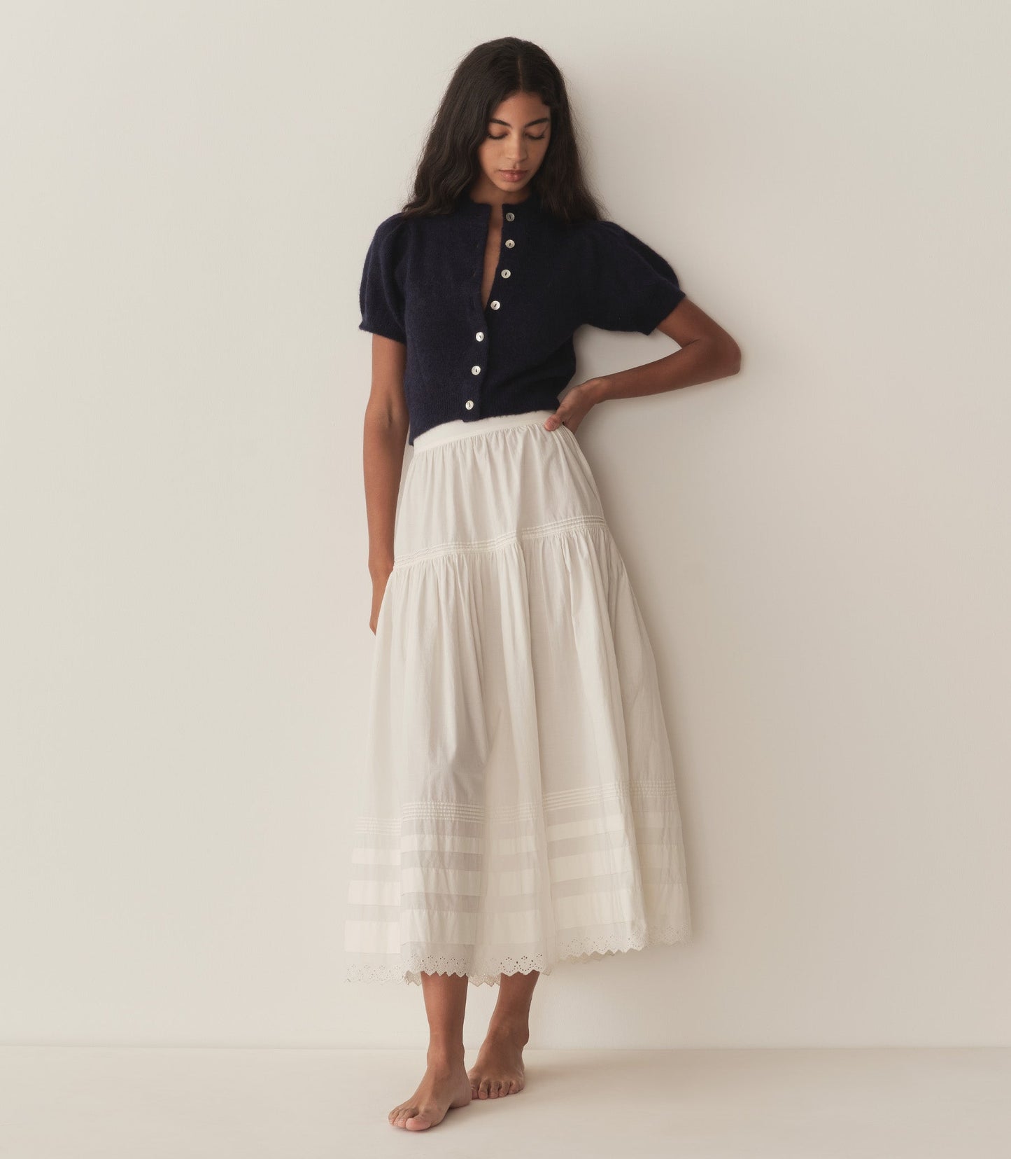 DÔEN Women Anisa Cardigan - Navy