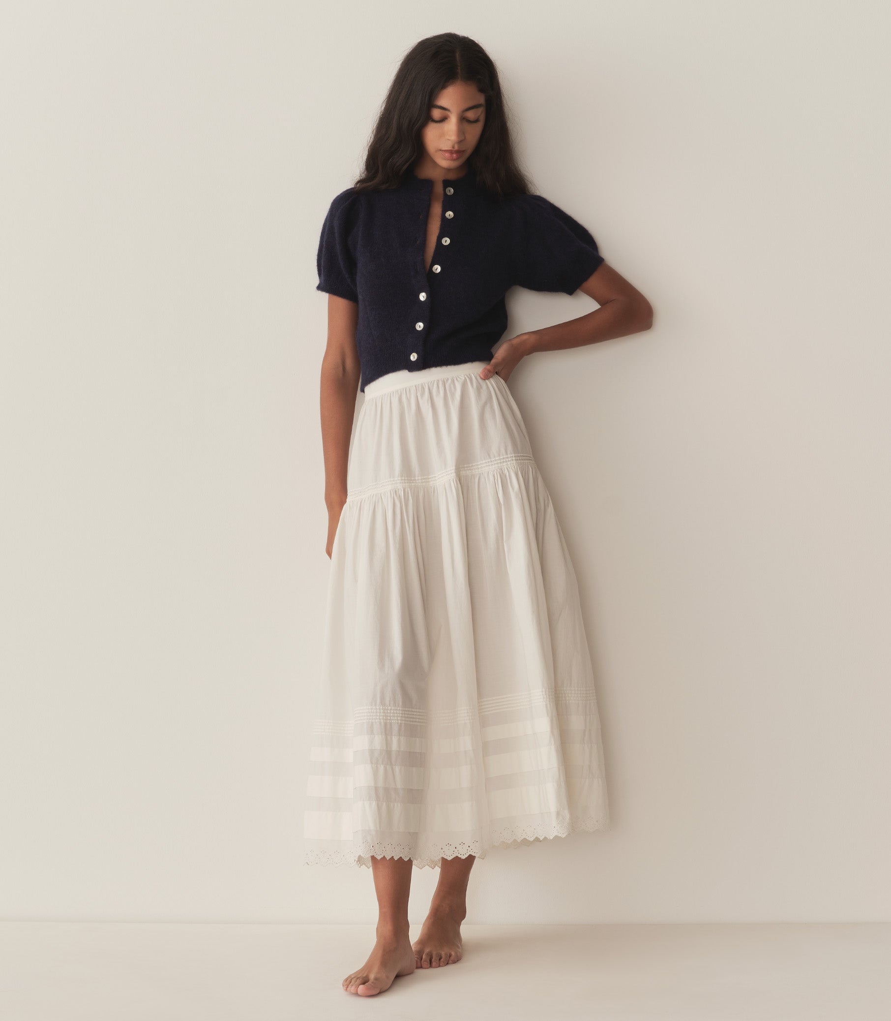 DÔEN Women Anisa Cardigan - Navy
