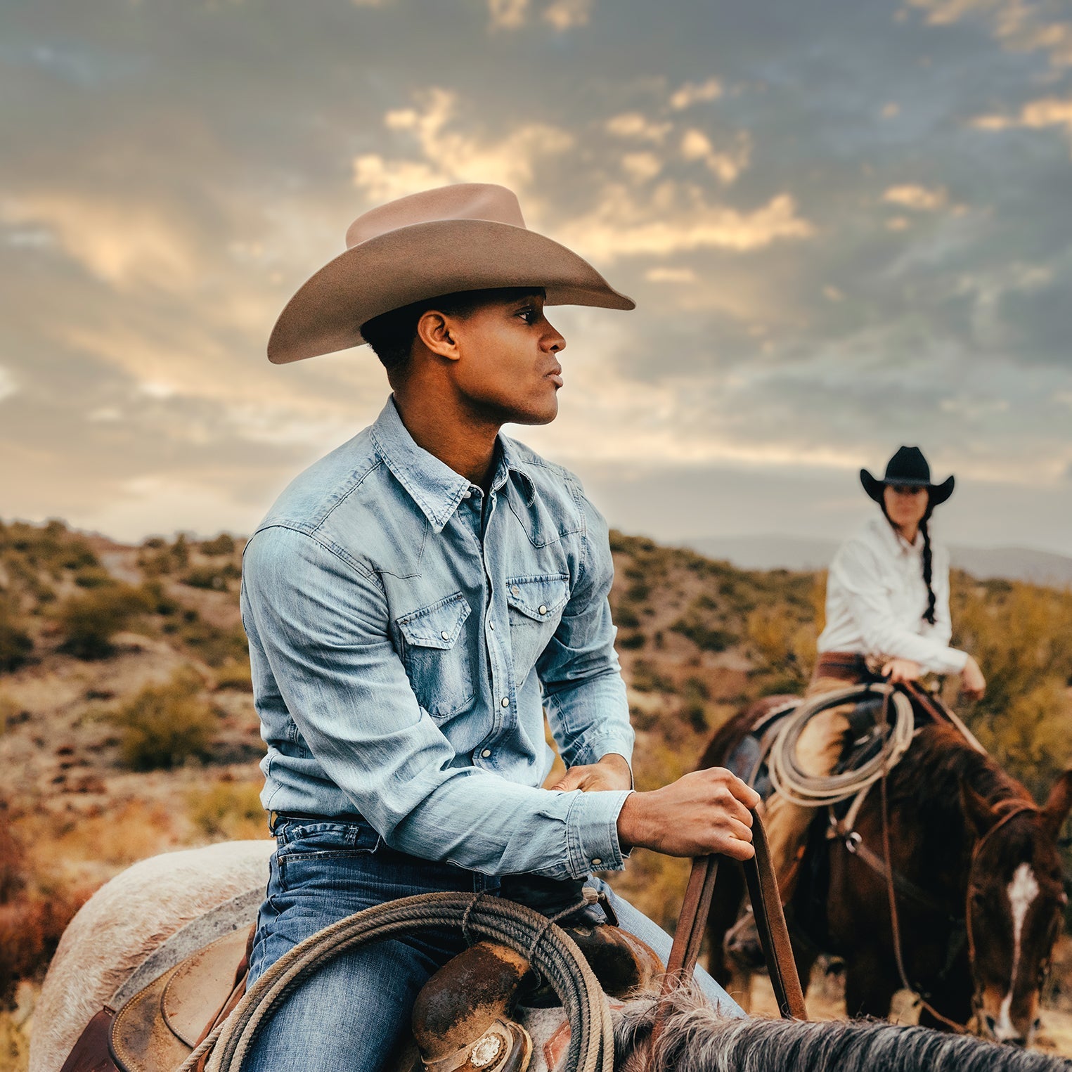 Stetson Long-Sleeved Denim Shirt