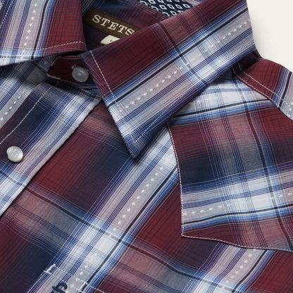 Stetson Good Luck Plaid Western Shirt