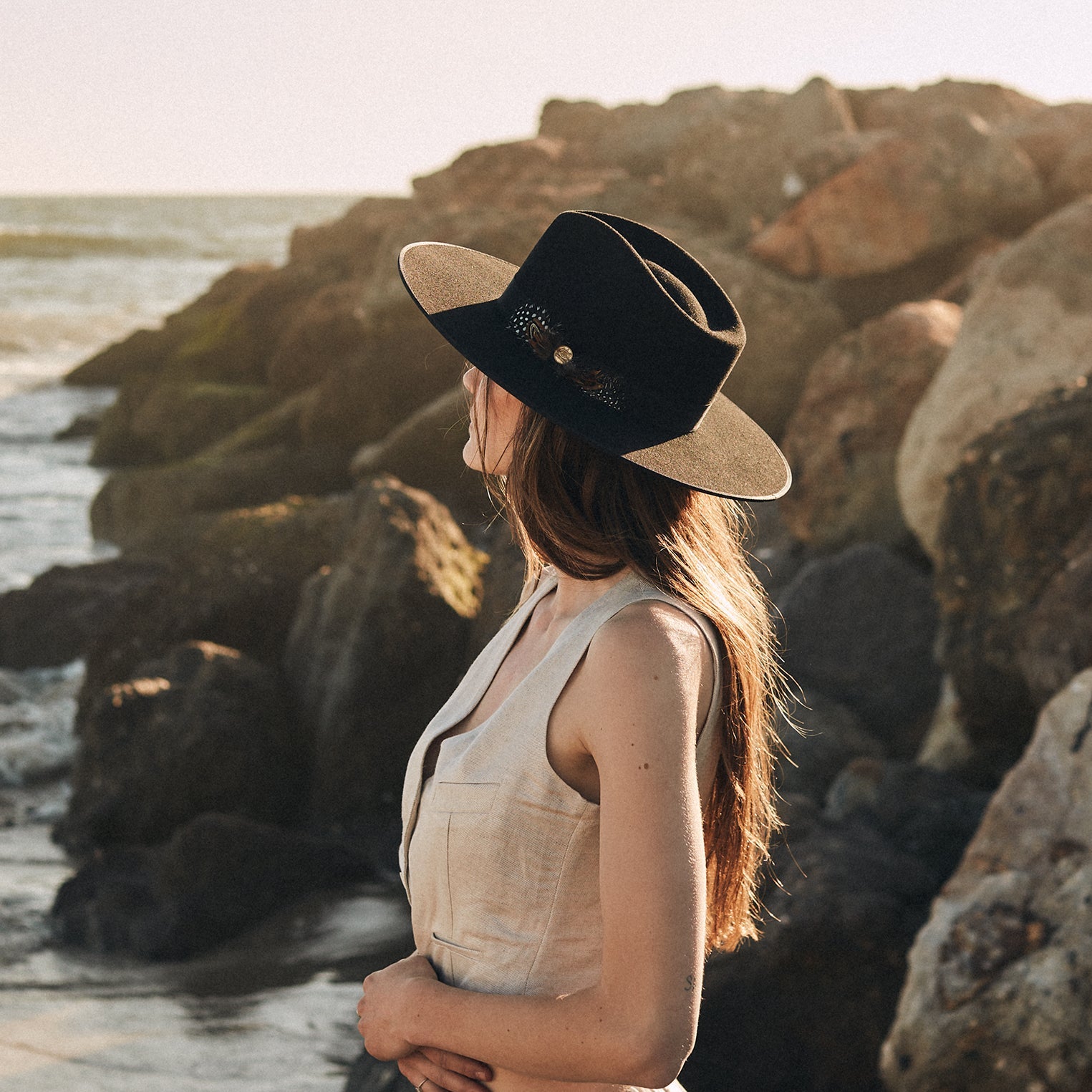 Stetson Midtown Wide Flat Brim Hat