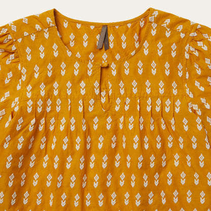 Stetson Short-Sleeved Aztec Blouse