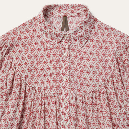 Stetson Short-Sleeved Cottage Floral Blouse