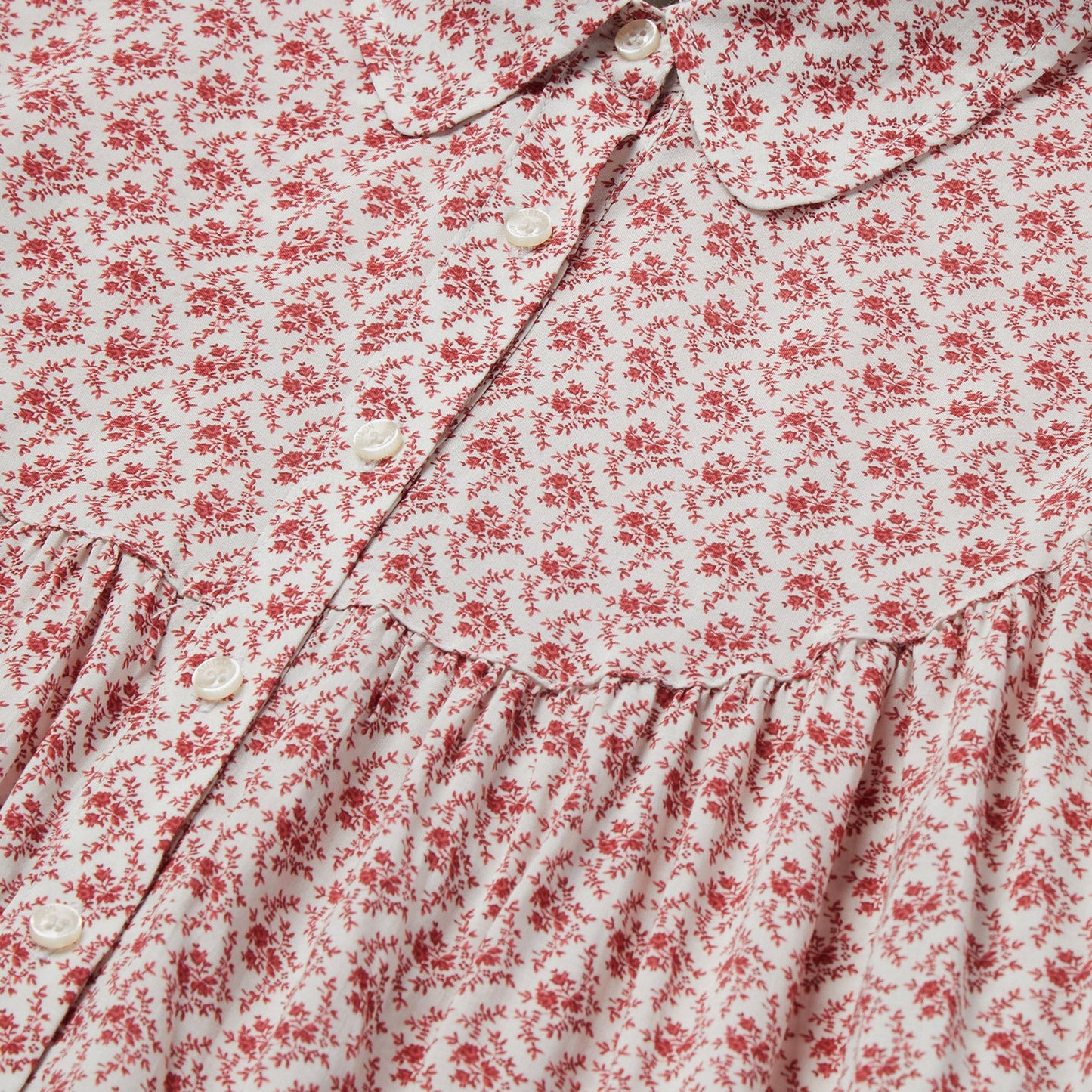 Stetson Short-Sleeved Cottage Floral Blouse
