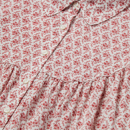 Stetson Short-Sleeved Cottage Floral Blouse