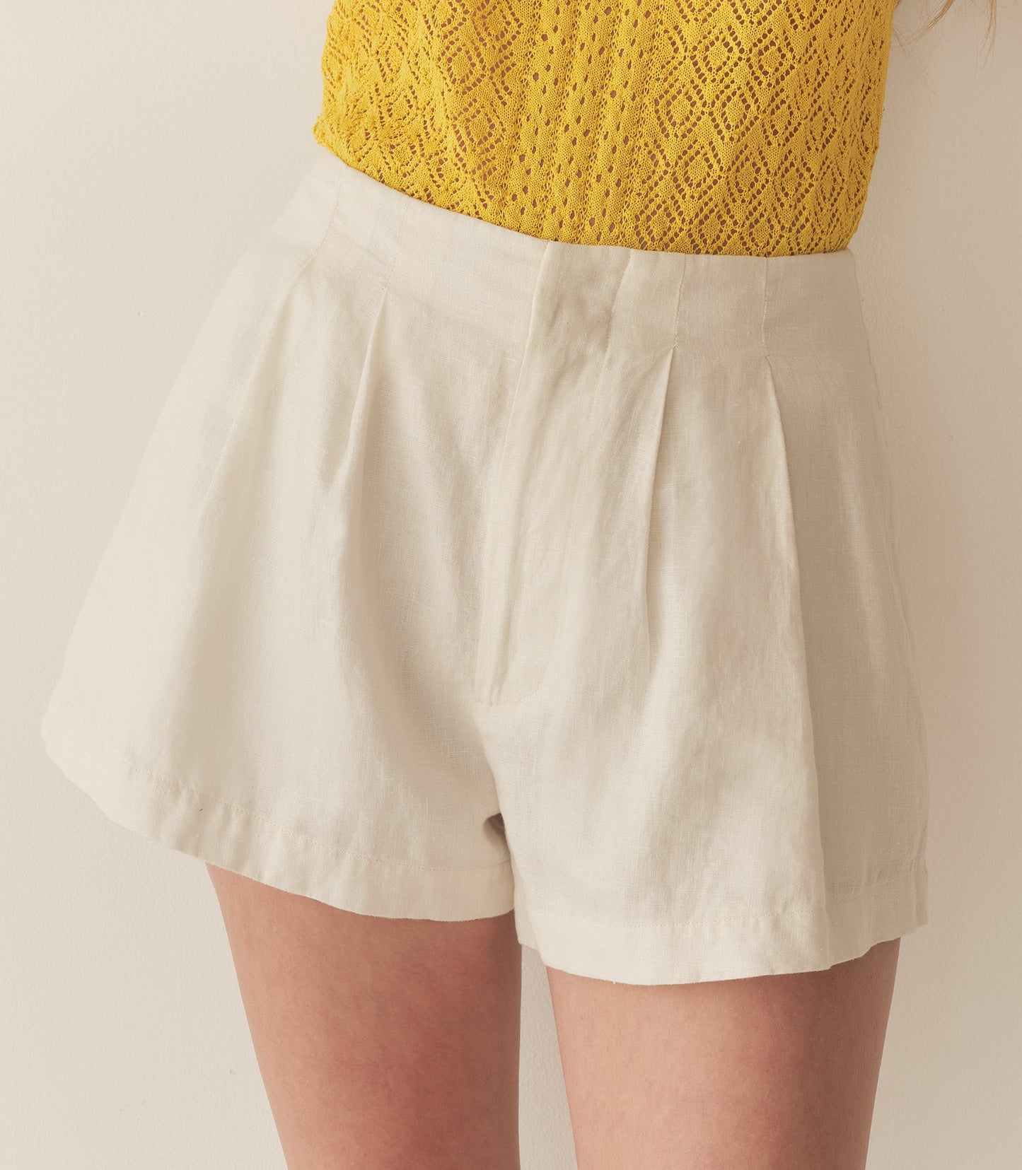 DÔEN Women Larue Linen Short - Salt