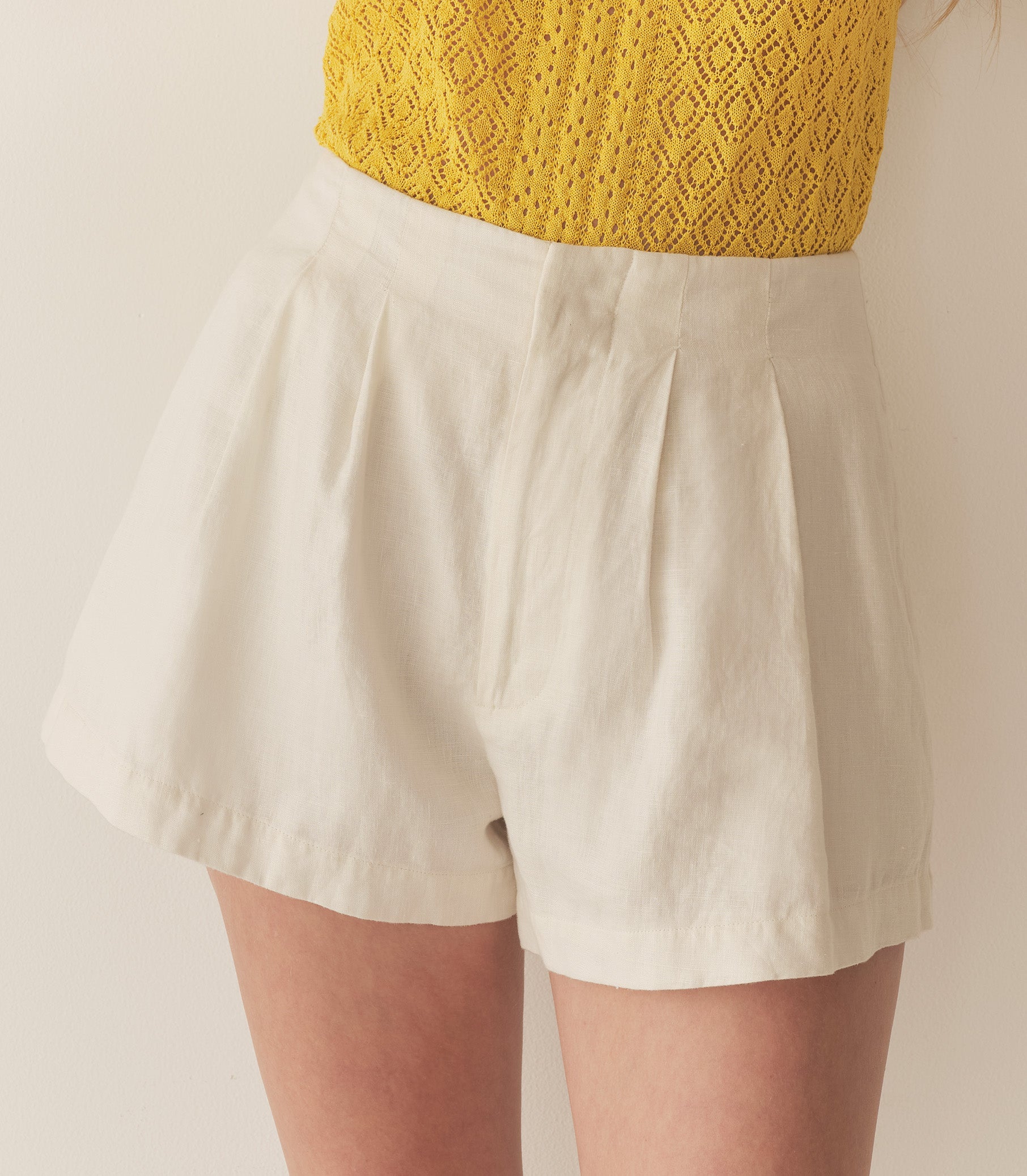 DÔEN Women Larue Linen Short - Salt
