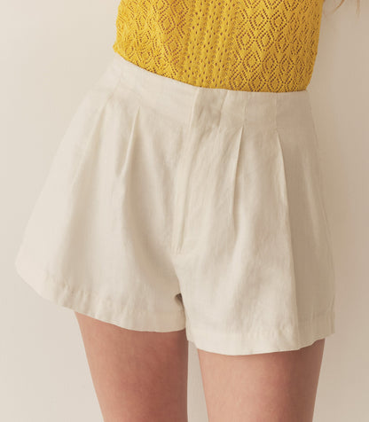 DÔEN Women Larue Linen Short - Salt