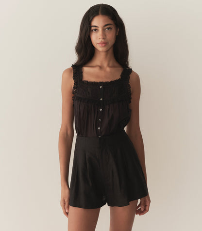 DÔEN Women Larue Linen Short - Black