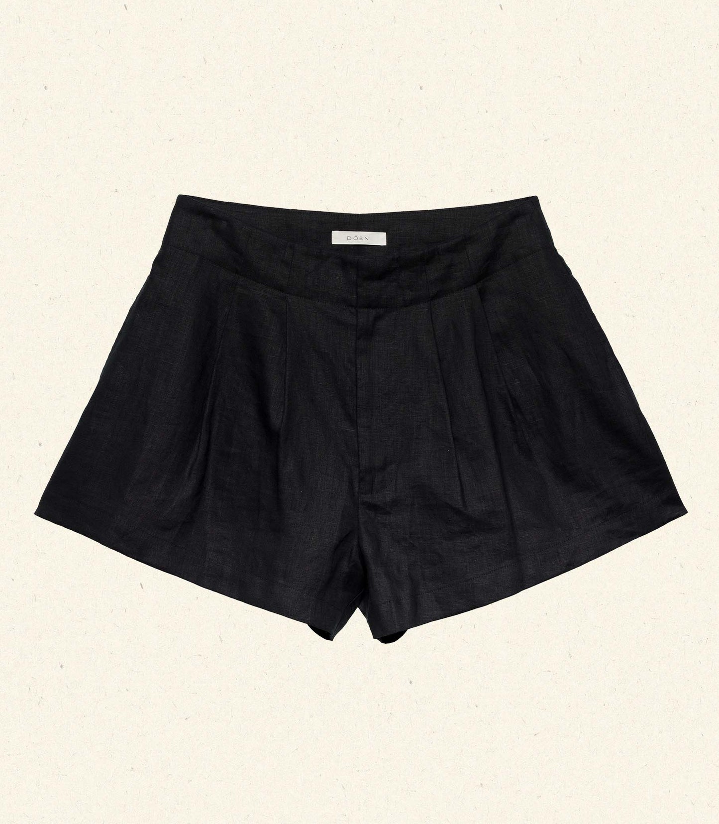 DÔEN Women Larue Linen Short - Black
