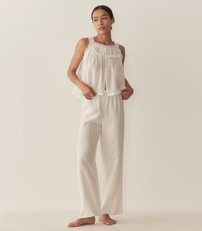 DÔEN Women Lavon Linen Pant - Salt