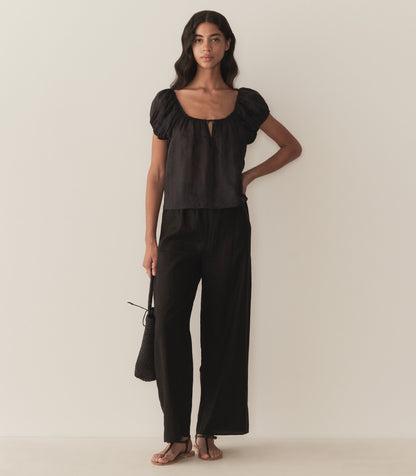 DÔEN Women Lavon Linen Pant - Black