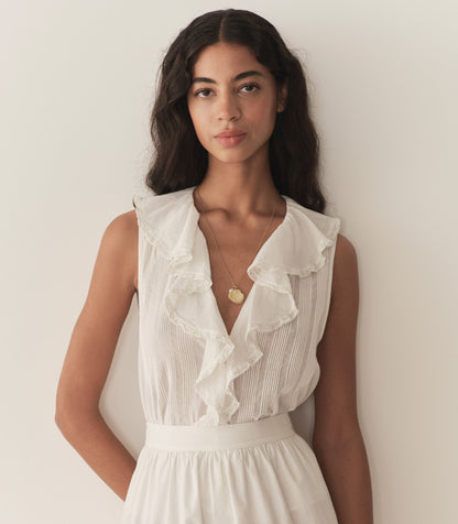 DÔEN Women Hilda Top - Salt