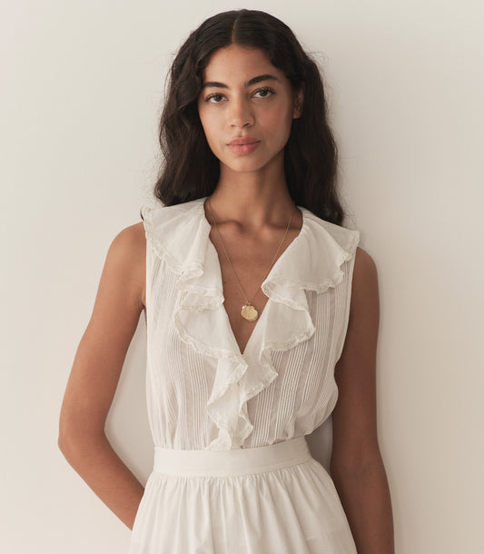 DÔEN Women Hilda Top - Salt