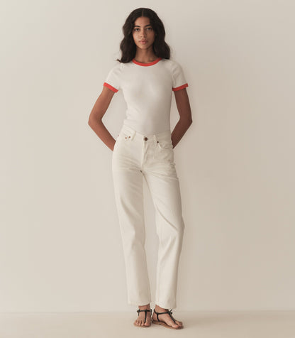 DÔEN Women Vivi Ringer Tee - Salt