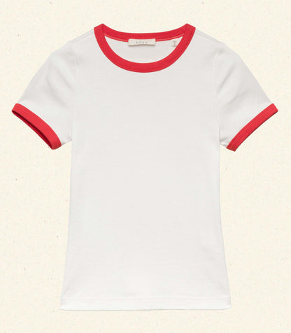 DÔEN Women Vivi Ringer Tee - Salt
