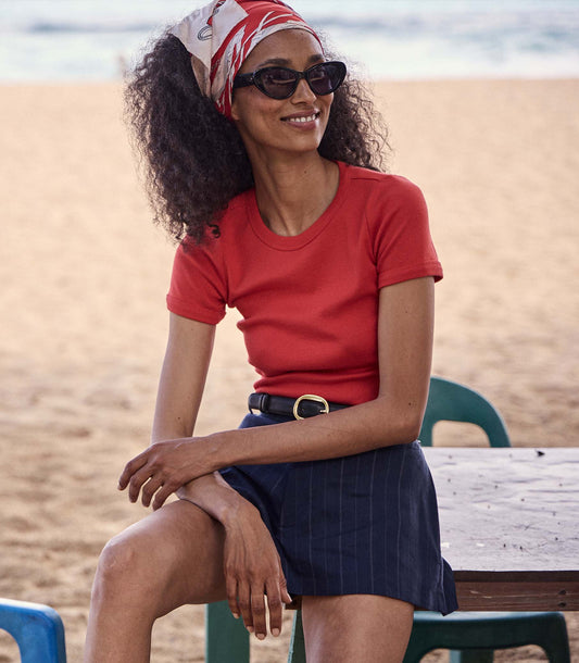 DÔEN Women Vivi Tee - Scarlet
