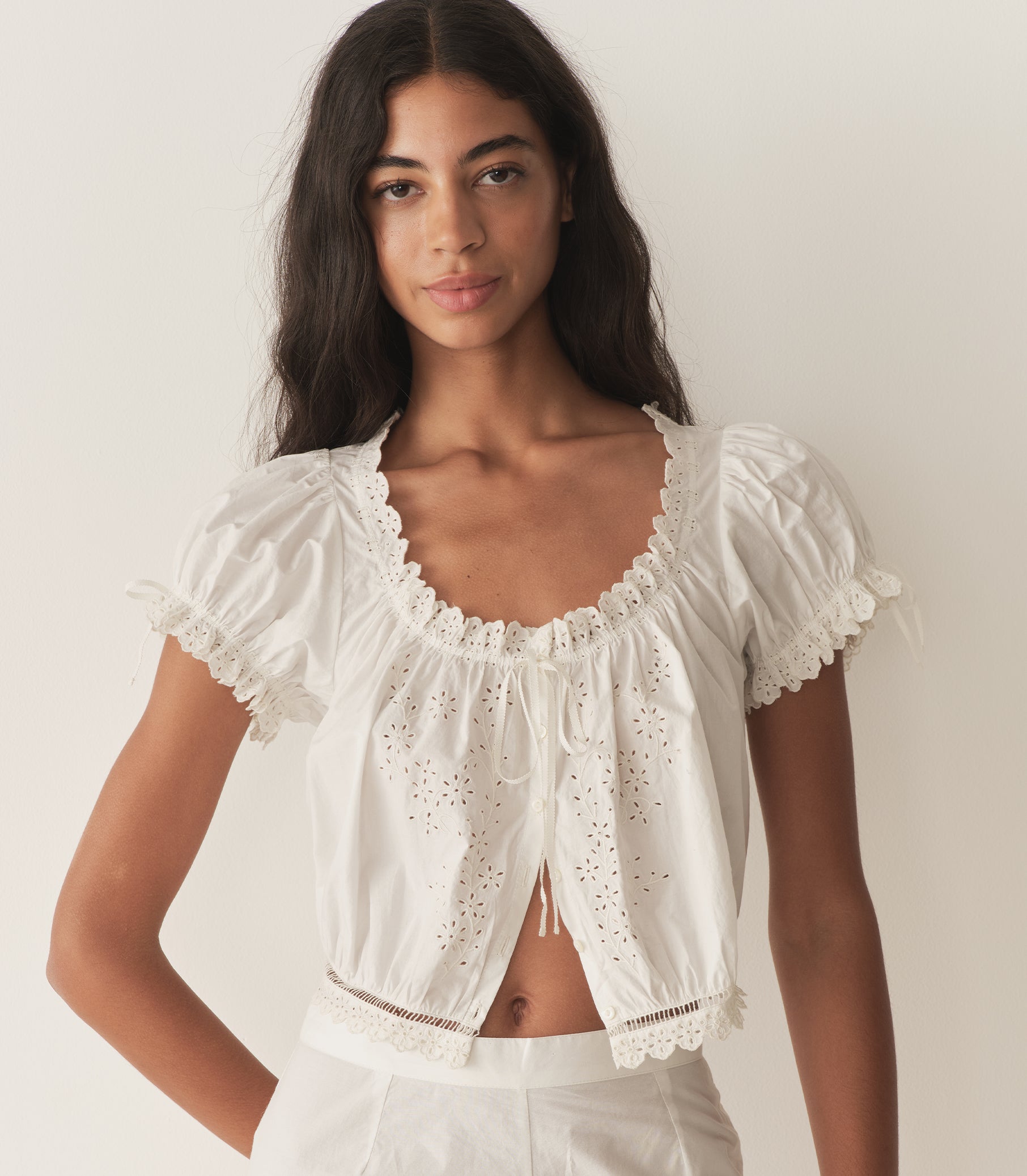 DÔEN Women Nera Top - Salt