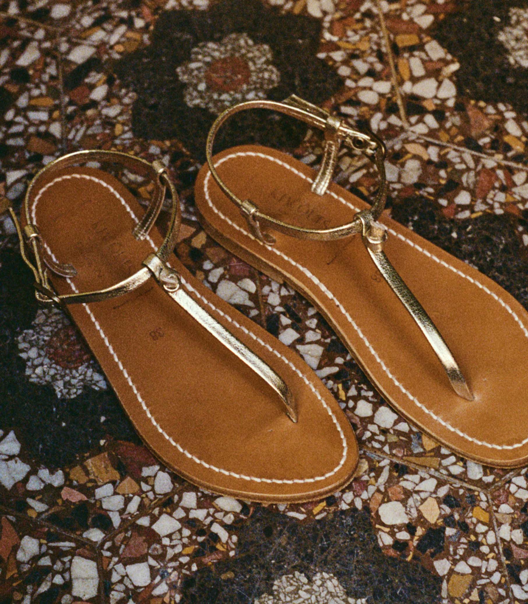 DÔEN Women DÔEN & KJacques Côte Sandal - Metallic Champagne