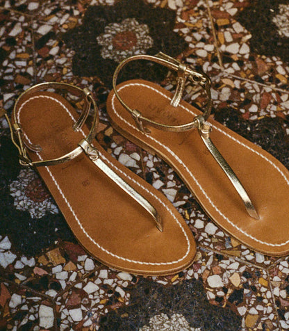 DÔEN Women DÔEN & KJacques Côte Sandal - Metallic Champagne