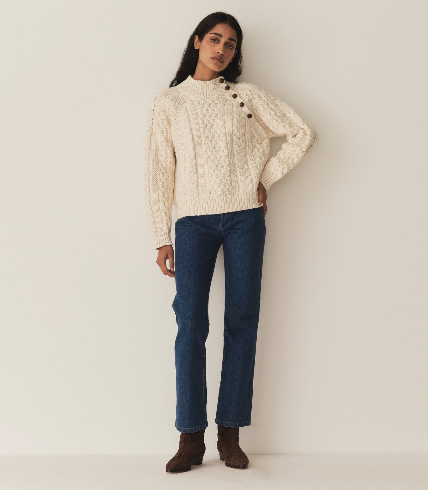 DÔEN Women Norwood Sweater - Cream