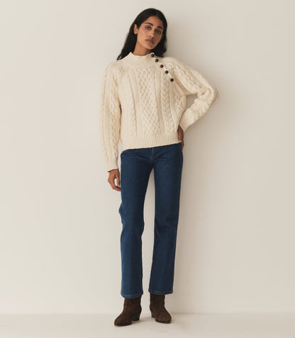 DÔEN Women Norwood Sweater - Cream