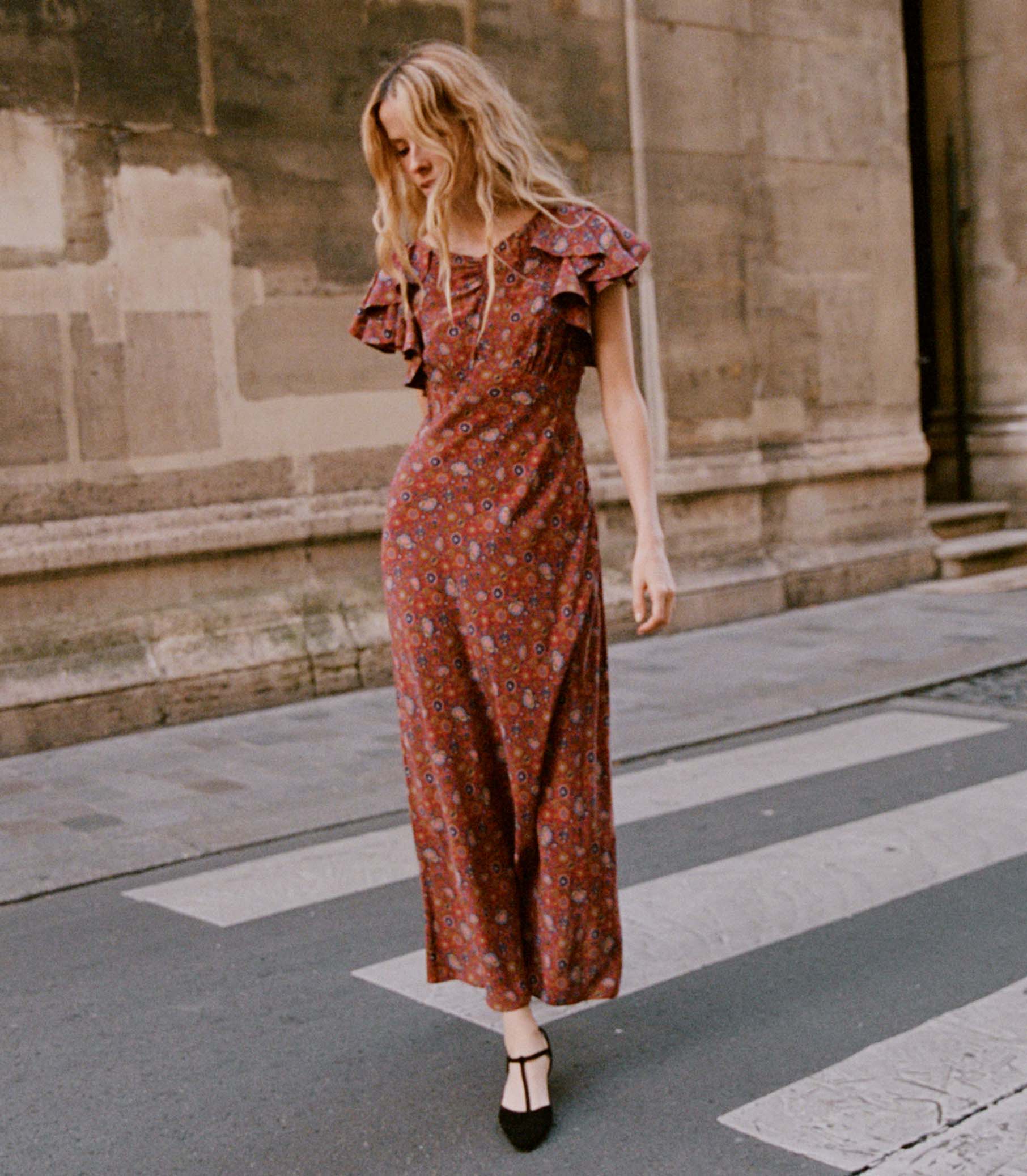 DÔEN Women Beatriz Dress - Rouge Riviera Medallion